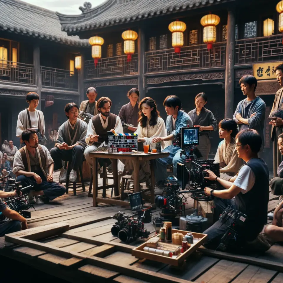 Behind the scenes of Chinese movie production